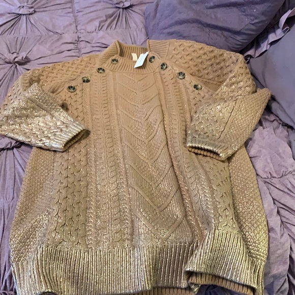 Anthropologie Pilcro snd the letterpress knit metallic dress. NWT . Retail‎ 140 - Picture 1 of 5